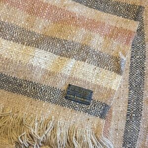 Vintage Pendleton Multicolor Wool Throw Fringe 66 x 52” at Andy Anderson OKC